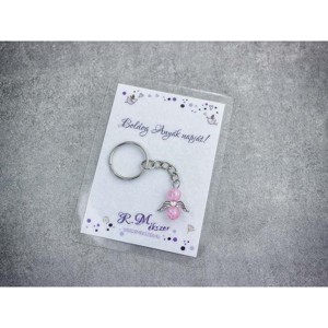 Boldog Anyák napját rózsaszín angyal medálos kulcstartó, Táska & Tok, Kulcstartó & Táskadísz, Kulcstartó, , MESKA