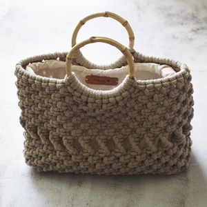 Makramé retikül, kistáska, kézi táska - táska & tok - kézitáska & válltáska - kézitáska - Meska.hu