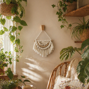 Makramé falidísz - kis méret - Meska.hu