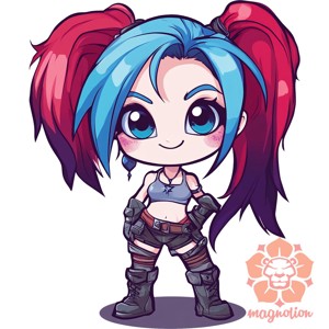 Chibi Jinx v1 - ruha & divat - babaruha & gyerekruha - póló - Meska.hu