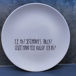Feliratos tányér - Meska.hu