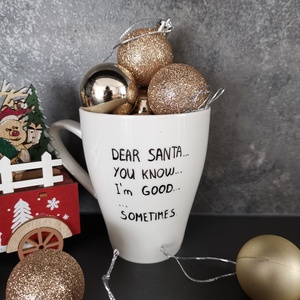 Mikulásos feliratos bögre, Otthon & Életmód, Konyhafelszerelés, tálalás, Tálalás, Bögre & Csésze, Festett tárgyak, MESKA