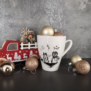 Kisherceges bögre, Otthon & Életmód, Konyhafelszerelés, tálalás, Tálalás, Bögre & Csésze, Festett tárgyak, MESKA