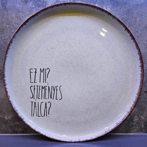 Porcelán tányér, Otthon & Életmód, Konyhafelszerelés, tálalás, Tálalás, Tányér & Étkészlet, Festett tárgyak, MESKA