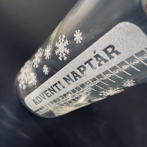 Adventi naptár pálinkás üveg férfiaknak - Név gravírozással - karácsony - adventi díszek - adventi naptár - Meska.hu