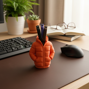 Kabát tolltartó - otthon & életmód - papír, írószer - tolltartó & ceruzatekercs - Meska.hu