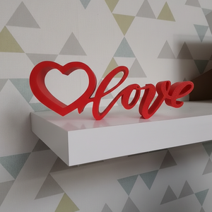 3D Love felirat - otthon & életmód - dekoráció - dísztárgy - Meska.hu
