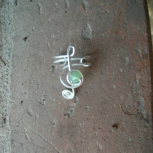 Violinkulcs fülgyűrű, Ékszer, Fülgyűrű, Fülbevaló, Ékszerkészítés, Fémmegmunkálás, MESKA