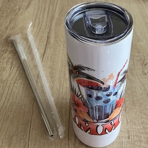 Nyári tumbler/pohár - otthon & életmód - konyhafelszerelés, tálalás - italos kellékek - termoszok - Meska.hu