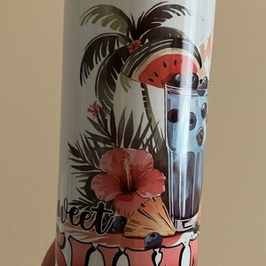 Nyári tumbler/pohár - otthon & életmód - konyhafelszerelés, tálalás - italos kellékek - termoszok - Meska.hu