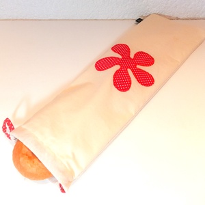 Baguettes zsák (piros pöttyös) - élelmiszer - gasztro ajándékcsomag - Meska.hu