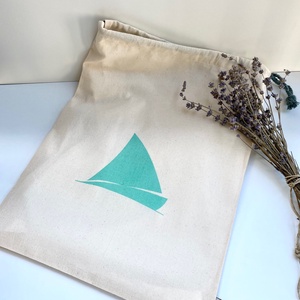 Kenyértartó zsák, natúr (Vitorlás mintás) - táska & tok - bevásárlás & shopper táska - kenyeres zsák - Meska.hu