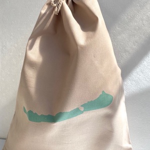 Kenyértartó zsák, homok (Balaton mintás) - táska & tok - bevásárlás & shopper táska - kenyeres zsák - Meska.hu