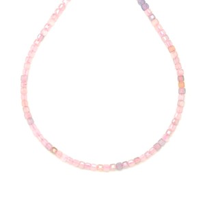 Berill multi fazettált kocka 2-3 mm, 38 cm � ásványfüzér, ékszer alapanyag - Meska.hu