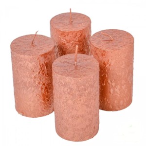 Fröcskölt henger gyertya 60x100 mm - rosegold szett, Kellékek & szerszámok, Dekorációs gyertya, Dekorációs kellékek, , MESKA