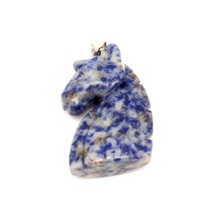Ló medál szodalit spot 2x4cm, Ékszer, Nyaklánc, Medál, , MESKA