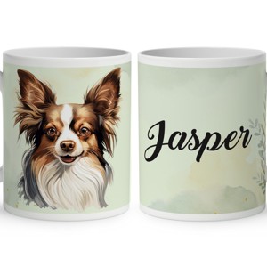 Névvel kérhető - Sable Papillon portré mintás bögre, Otthon & Életmód, Konyhafelszerelés, tálalás, Tálalás, Bögre & Csésze, , MESKA