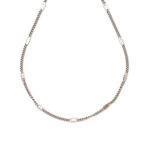 Orvosi acél ezüstszínű díszszemes lánc 45 cm, Ékszer, Nyaklánc, , MESKA