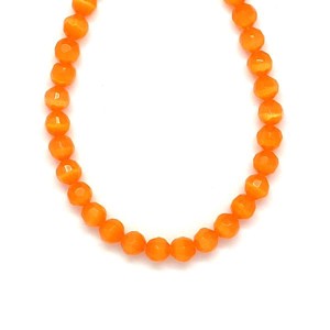 Üveg mona lisa faz szinezett narancs golyó 6mm ékszerkészítő alapanyag (füzér), Kellékek & szerszámok, Ásvány alapanyag, Ásványfüzér, , MESKA