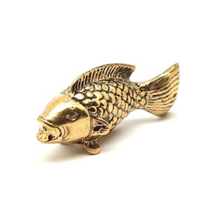 Réz figura hal arany 3x6cm, Otthon & Életmód, Dekoráció, Dísztárgy, , MESKA
