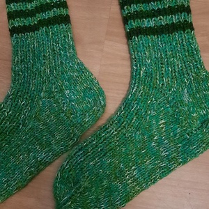 Kötött férfi zokni, 42-43-s méretben. - ruha & divat - cipő & papucs - zokni - Meska.hu