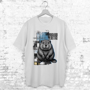 Hód mintás oversize póló  Hungarian Heritage kollekció / Urbanmood - ruha & divat - női ruha - póló, felső - Meska.hu