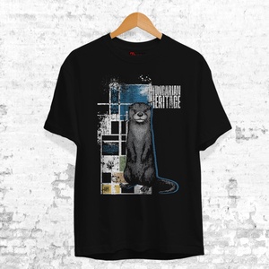 Vidra mintás unisex póló  Hungarian Heritage kollekció / Urbanmood - ruha & divat - női ruha - póló, felső - Meska.hu