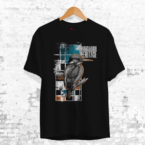 Jégmadár mintás unisex póló  Hungarian Heritage kollekció / Urbanmood, Ruha & Divat, Női ruha, Póló, felső, Mindenmás, MESKA