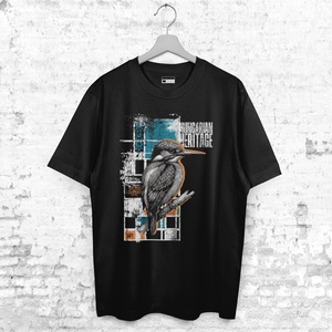 Jégmadár mintás oversize póló  Hungarian Heritage kollekció / Urbanmood - ruha & divat - női ruha - póló, felső - Meska.hu