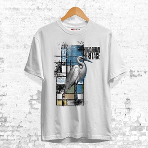 Kócsag mintás unisex póló  Hungarian Heritage kollekció / Urbanmood, Ruha & Divat, Női ruha, Póló, felső, Mindenmás, MESKA