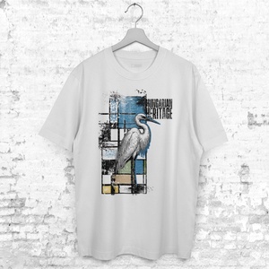 Kócsag mintás oversize póló  Hungarian Heritage kollekció / Urbanmood - ruha & divat - női ruha - póló, felső - Meska.hu