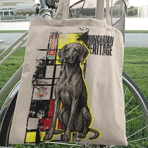 Magyar Vizsla mintás vászontáska  Hungarian Heritage kollekció / Urbanmood - Meska.hu