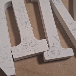 Állatos dekorbetű - baba - mama - babaszoba dekoráció - babanév dekoráció - Meska.hu