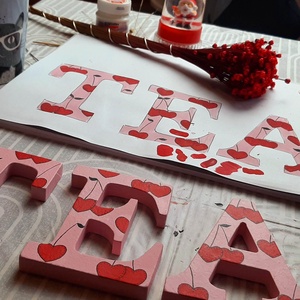 Állatos dekorbetű - baba - mama - babaszoba dekoráció - babanév dekoráció - Meska.hu