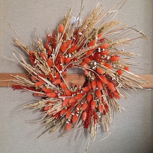 Narancsszín koszorú - Meska.hu