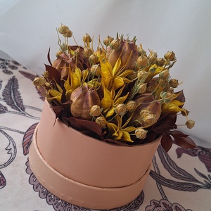 Borzaskatás virágbox - otthon & életmód - virágdekoráció - virágdíszek - dekor koszorúk, kopogtatók - Meska.hu