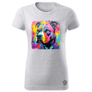 Pitbull portré v3, Ruha & Divat, Női ruha, Póló, felső, , MESKA