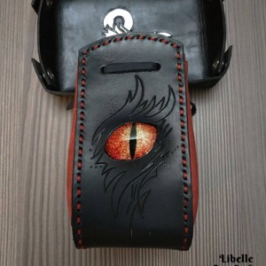 Sárkányszemes kockatartó szütyő - PIROS szemmel, Játék & Sport, Szerepjáték, , MESKA