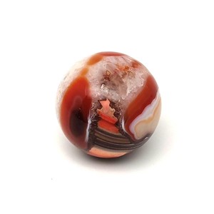 Achát narancs fehér golyó 2,5-3cm, Kellékek & szerszámok, Ásvány alapanyag, , MESKA