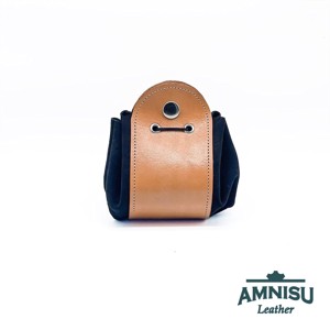 Bézs - gyűrt fekete bőr 2in1 szütyő és kockatálca M3019-8019 - játék & sport - szerepjáték - Meska.hu