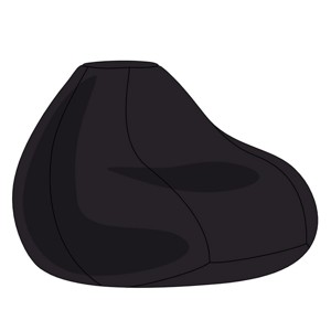 Fekete Kültéri XXL Babzsákfotel Huzat, Otthon & Életmód, Bútor, Babzsák huzat, Babzsák, , MESKA