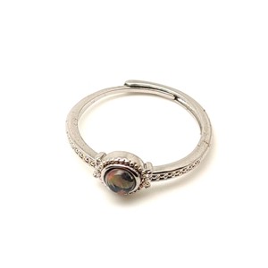 Lélekemelő opál ásvány gyűrű állítható 5mm, Ékszer, Gyűrű, , MESKA