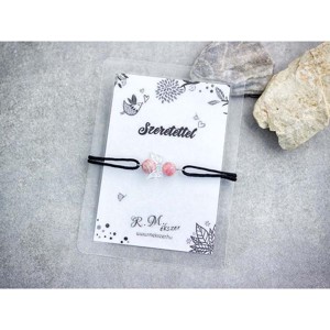 Szeretettel rodokrozit angyal karkötő, Ékszer, Karkötő, Gyöngyös karkötő, , MESKA