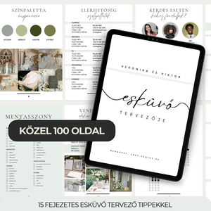 Esküvőtervező Canva sablon, Esküvő, Dekoráció, Esküvői feliratok, Fotó, grafika, rajz, illusztráció, MESKA