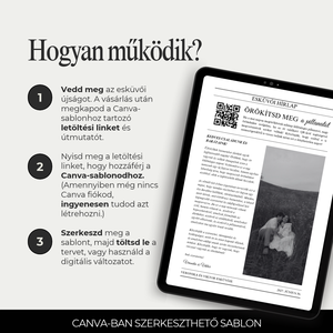 Esküvői újság sablon - esküvő - dekoráció - esküvői feliratok - Meska.hu
