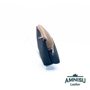 Sötétszürke mintás - sötét arany kettő cipzáras neszeszer I8021 - táska & tok - neszesszer - Meska.hu