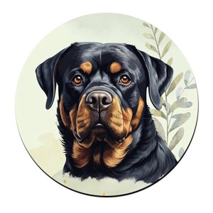 Rottweiler portré mintás bögre alátét, , , MESKA