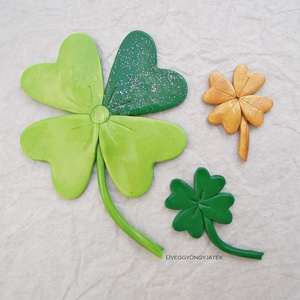 Négylevelű lóhere  -  7 db-os csomag szilveszteri, újévi dekorációhoz -  - Meska.hu