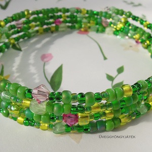 Tavasz keringő  -  memória karkötő, romantikus karkötő, Swarovski karkötő - Meska.hu