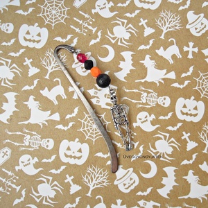 Könyvjelző rémtörténetekhez  -  ásvány könyvjelző - halloweeni figurák - halloweeni figurák - Meska.hu
